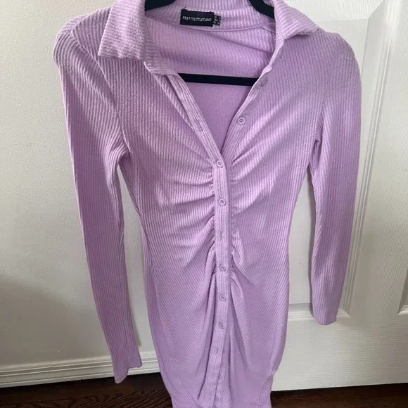 purple dress pretty little thing Mini Dress Purple